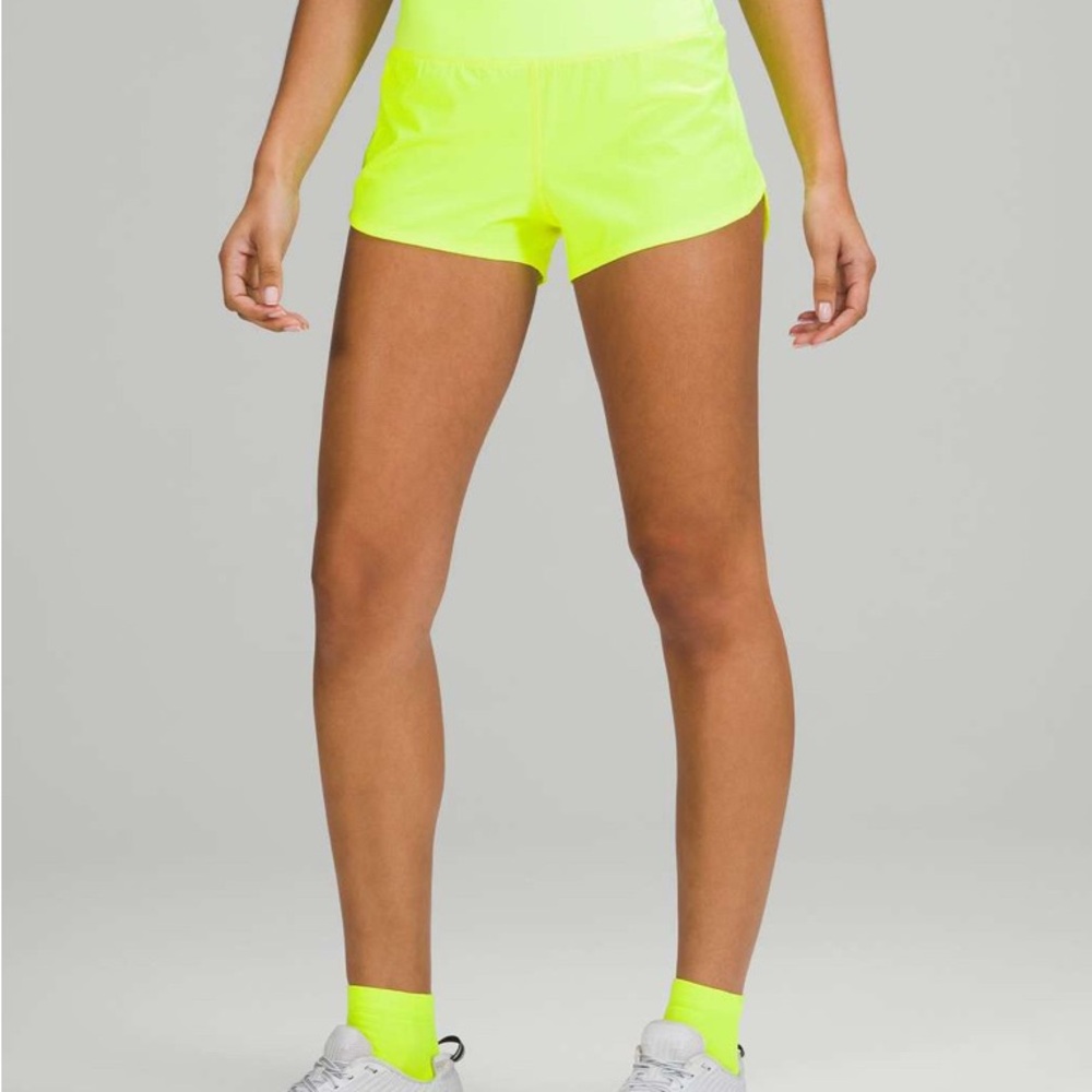 Women's Neon Yellow Shorts